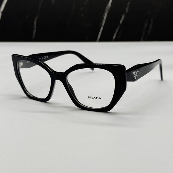NEW PRADA PR18WV 1AB1O1 WOMEN BLACK VPR 18W 1AB1O1 EYEGLASSES - Picture 4 of 10